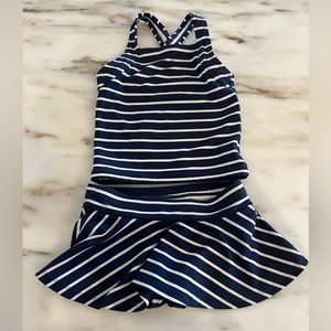 Hanna Andersson girls tankini with rash guard size 4